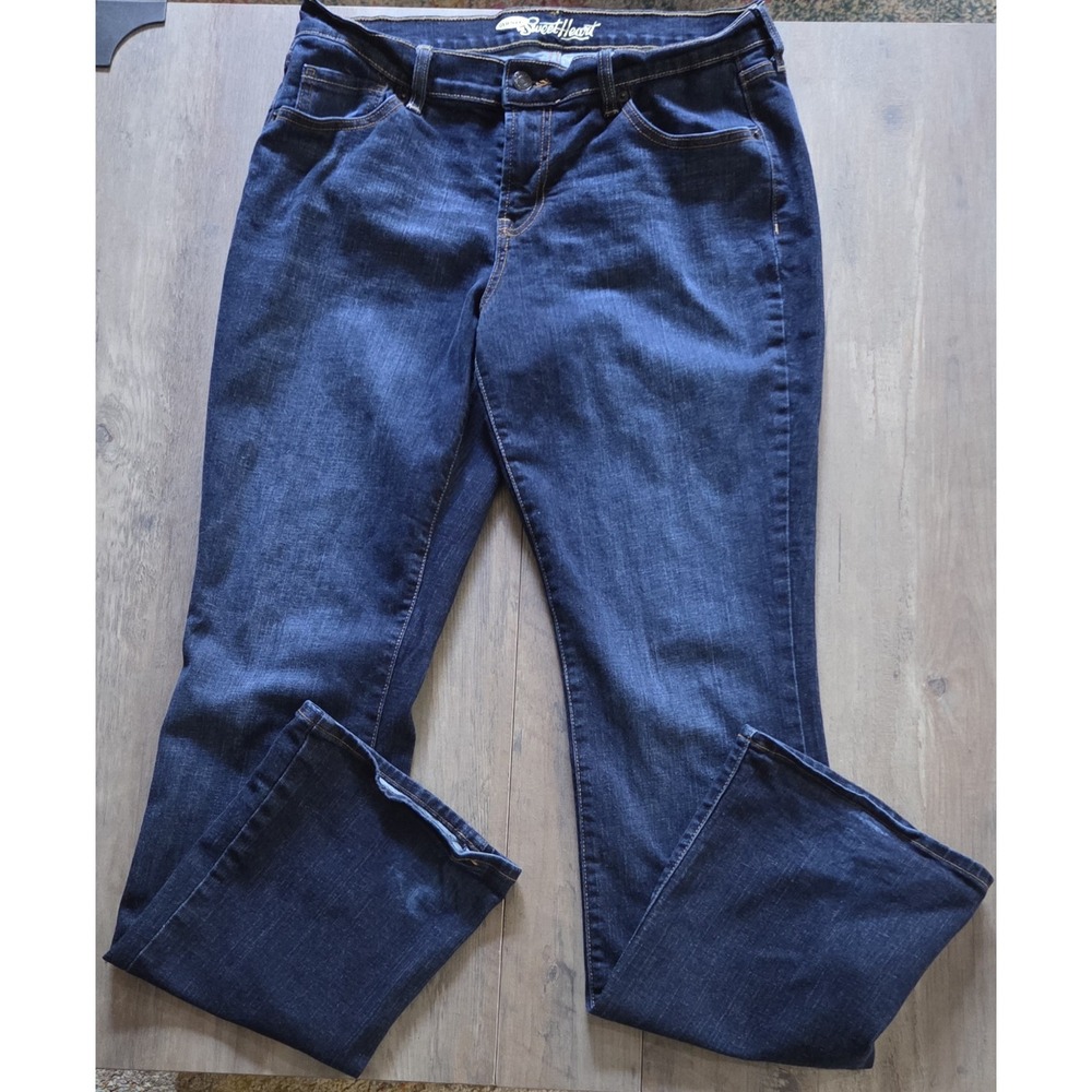 Old Navy The Sweetheart Dark Wash Bootcut Denim Blue Jeans Women Sz 12 Long